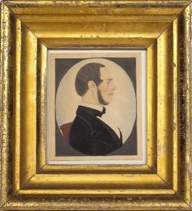 A Portrait Miniature Of A Gentleman by Justus Dalee