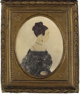 Profile Portrait Of A Young Lady by Justus Dalee