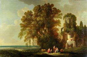 Arkadische Landschaft by Dirk Dalens I