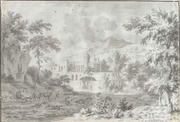 An Italianate Landscape With A Fortified Villa - view 1