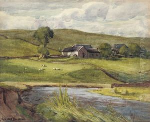 A Farm Near Crawfordjohn, Lanarkshire by Andrew Adie Dalglish