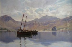 Boats In Harbor by William Dalglish