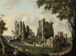 A View Of Kenilworth Castle, Warwickshire by Nicholas Thomas Dall