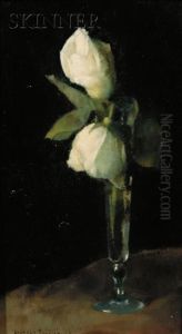 Still Life With White Roses by Herbert Dalziel