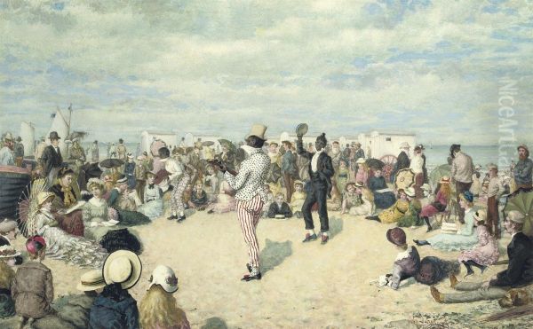 Minstrels Entertaining The Crowds - view 1