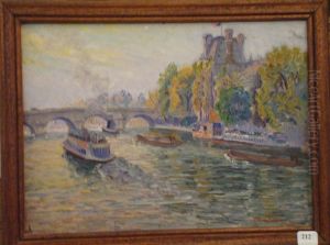 Vue Du Pont Royal by Edouard Jean Dambourgez