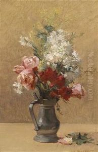 Bouquet Of Flowers by Emile Charles Dameron