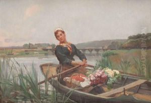 Promenade En Barque by Emile Charles Dameron