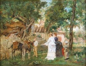 La Gita Sull Asinello by Emile Charles Dameron