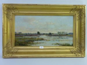 Les Champs De Lavande Pres De L'etang by Pierre-Emmanuel Damoye