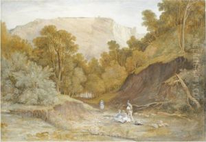 A Sketching Party In Leigh Woods, Near Bristol by Francis Danby