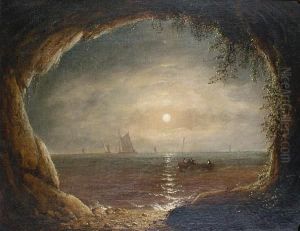 A View Out To Sea From The Mouth Of A Cave by Francis Danby