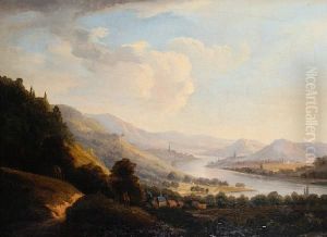 View Of A Continental River Valley