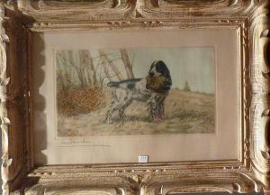 Cocker Et Becasse by Leon Danchin