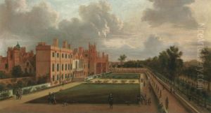 A View Of St James's And The Gardens Overlooking St James's Park From The South West by Hendrick Danckerts