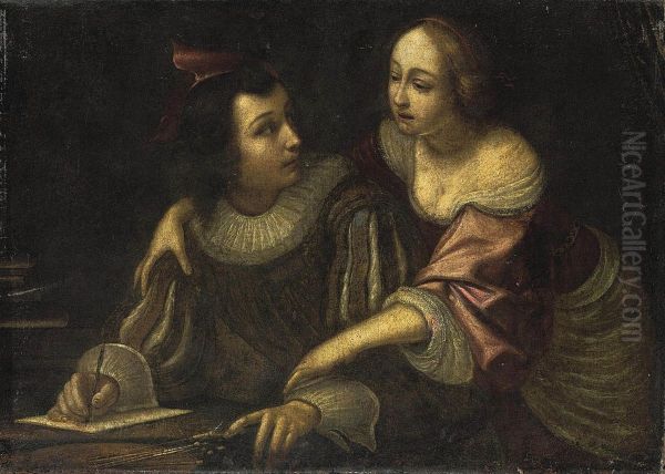 The Artist With His Muse - view 1