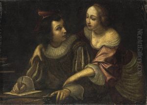 The Artist With His Muse by Cesare Dandini