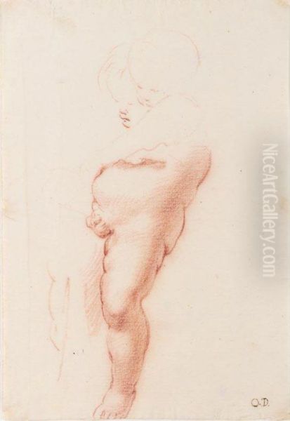 A) Study Of A Young Nude Boy - view 1