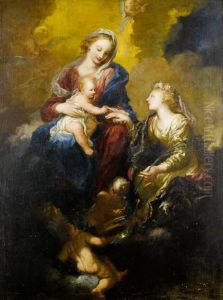 The Mystic Marriage Of Saint Catherine by Pietro Dandini