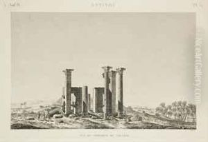 Antinoe: Vue Du Portique Du Theatre by Michel-Francois Dandre-Bardon