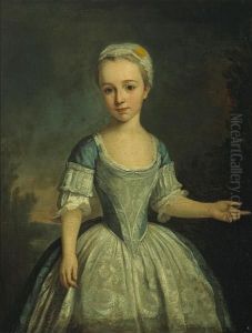 A Portrait Of A Young Girl,three-quarter-length by Bartholomew Dandridge