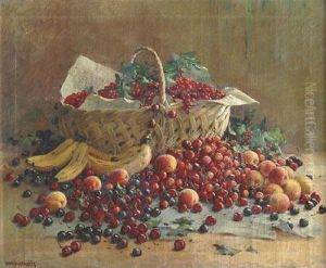 Still Life With Fruits by Frantisek Danek-Sedlacek