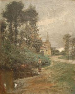 Femme A La Mare by Henri Camille Danger
