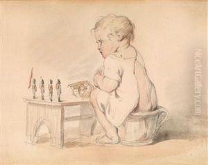 Knabe Am Topfchen by Josef Franz Danhauser