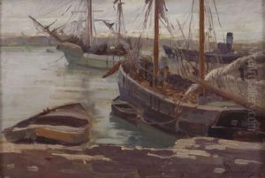 Barconi Al Porto by Giuseppe Danieli