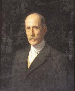 Half Length Portrait Of A Gentleman Wearing Riding Stock