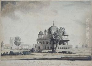Mosque At Chinno by Thomas Daniell