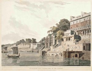 Hindoo Temples At Bindrabund On The River Jumna by Daniell Thomas & William