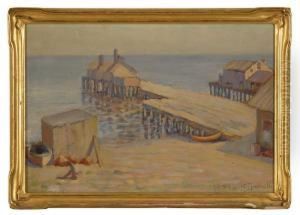 Fishing Wharf by William Swift Daniell