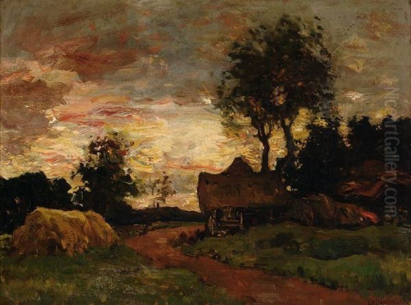 Farm At Dusk - view 1