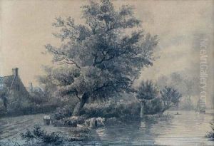 Landschap Achter De Duinen by Charles Dankmeijer