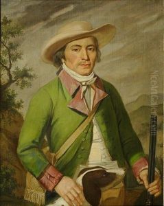 Portrait D'un Chasseur Avec Son Chien