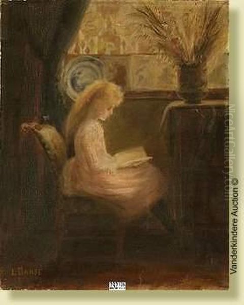 Fillette A La Lecture - view 1