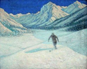 Sous Le Ciel D'engadine - Le Skieur