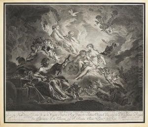 Vulcan Presenting The Arms Of Aneas To Venus (jean-richard 532) by Jacques Claude Danzel