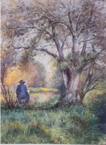 The Artist At Work by Alfred James Daplyn