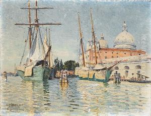 Along A Quayside, Venice by Georges Paul Darasse