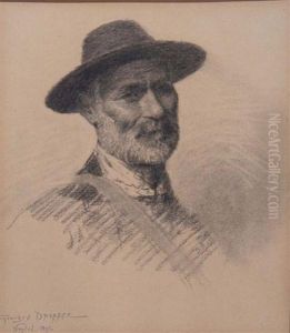Head And Shoulders Portrait Of An Italian Peasant