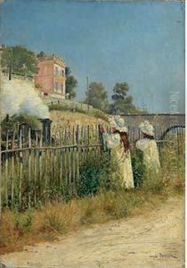 L'arrivee Du Train by Georges Paul Darasse