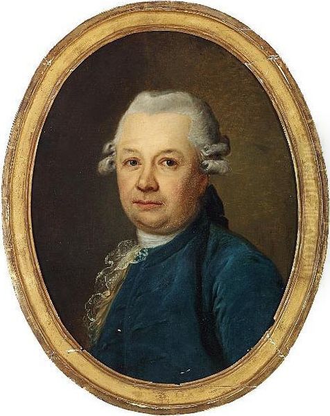 Fr. Aug. Darbes: A Pair Of Oval Portraits Of Mr And Mrs V. Bock Sarenhoff - view 1
