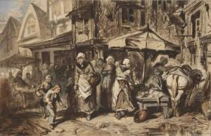 Scene De Marche by Alexis Auguste Darcy-Dumoulin