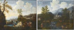 Paesaggio Fluviale by Ernesto, Monsu Daret