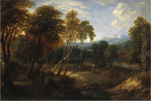 Paesaggio Con Figure E Armenti - view 1