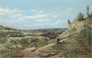 The Plains Below Montmartre by Paul Joseph Victor Dargaud