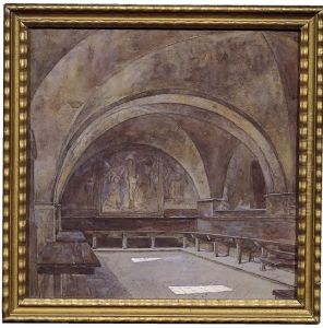 Interno Della Basilica Di S. Francesco Ad Assisi
