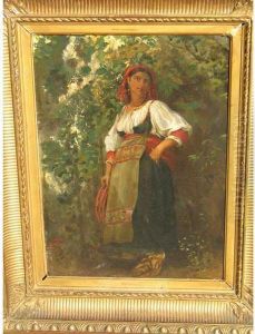 Jeune Femme Au Tambourin